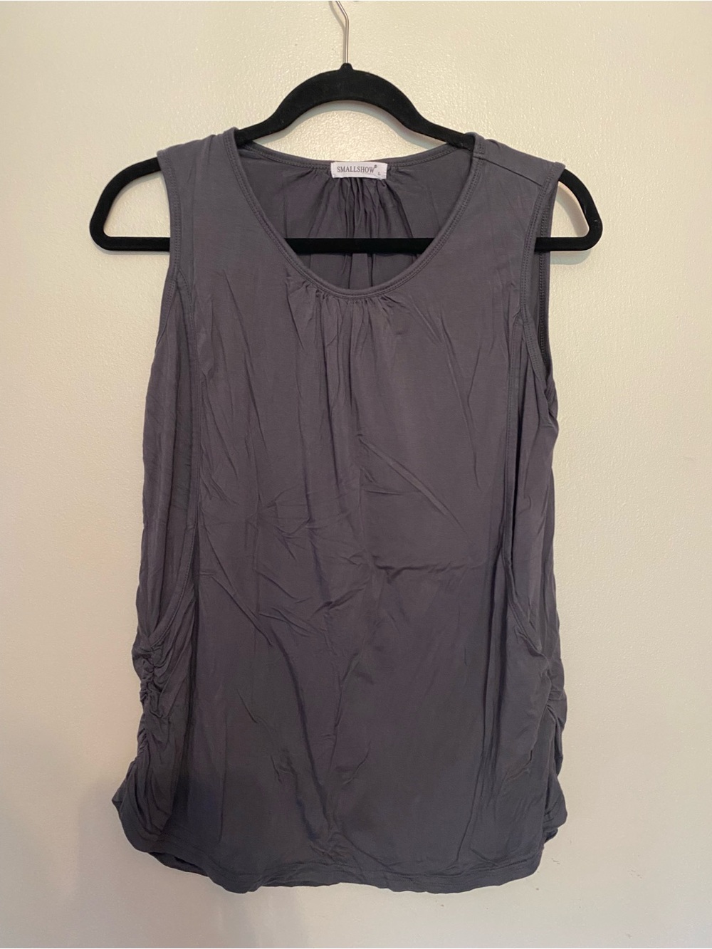Maternity Nursing Sleeveless Gray Tank Top